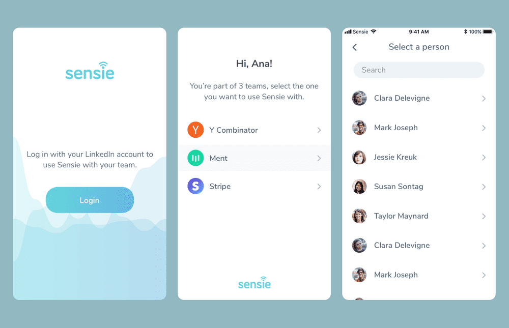 Onboarding flow for teams